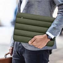 kompiuterio krepsys 13 tech - Tech-Protett Fluffy Laptop Bag 13-14 - Green - 2 nuotrauka