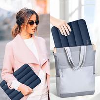 nesiojamo kompiuterio 14 deklas - Tech-Protett Fluffy Laptop Bag 13-14 - Navy Blue - 3 nuotrauka