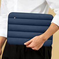 nesiojamo kompiuterio 14 deklas - Tech-Protett Fluffy Laptop Bag 13-14 - Navy Blue - 5 nuotrauka