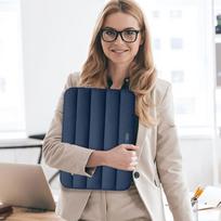krepsys nesiojamam kompiuteriui 16 - Tech-Protett Fluffy Laptop Bag 15-16 - Navy Blue - 4 nuotrauka