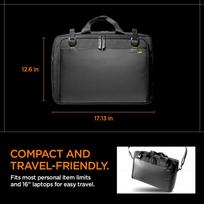 laptopo krepsiai - Spigen KD300 Laptop Bag - Black - 2 nuotrauka