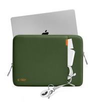 kompiuterio krepsys 13 tech - Tech-Protect Defender Laptop Bag 13-14 - Green - 11 nuotrauka