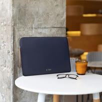 krepsys nesiojamam kompiuteriui 16 - Tech-Protect Fleece Laptop Bag 15-16 - Navy Blue - 8 nuotrauka