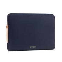 krepsys nesiojamam kompiuteriui 16 - Tech-Protect Fleece Laptop Bag 15-16 - Navy Blue - 15 nuotrauka