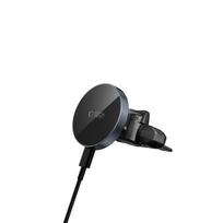 anga - Tech-Protect MM15W-V5 magnetinis MagSafe CD ir ventiliacijos angos automobilinis laikiklis su belaidžiu įkrovimu 15W Juodas (Black) - 6 nuotrauka