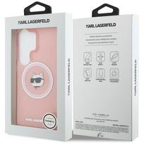 telefonai samsung rozinis - Karl Lagerfeld IML Repeated Choupette MagSafe dėklas, skirtas Samsung Galaxy S26 Ultra, rožinis - 2 nuotrauka