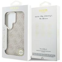 guess pu leather 4g - Guess PU Leather 4G Gold Frame Magnetic dėklas skirtas Samsung Galaxy S26 Ultra rožinės spalvos - 2 nuotrauka