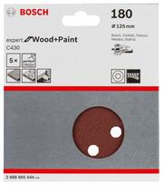 bosch pex - Šlifavimo lapas Bosch C430, 180, 12.5 cm x 12.5 cm, 5 vnt. - 4 nuotrauka