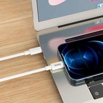 usb c pakrovejas - USB kabelis Hoco X56 PD Type-C į Lightning 1.0m baltas - 4 nuotrauka