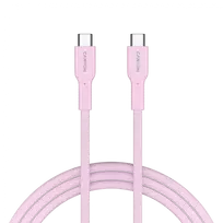 usb c laidas 60w - CANYON cable OnWire 60CL C-C 60W COLOR Braided 1m Pink | CND-CCAP60AB10PK - 2 nuotrauka