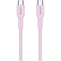 usb c laidas 60w - CANYON cable OnWire 60CL C-C 60W COLOR Braided 1m Pink | CND-CCAP60AB10PK - 3 nuotrauka