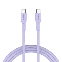 usb c laidas 60w - CANYON cable OnWire 60CL C-C 60W COLOR Braided 1m Purple | CND-CCAP60AB10PU - 2 nuotrauka