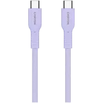 usb c laidas 60w - CANYON cable OnWire 60CL C-C 60W COLOR Braided 1m Purple | CND-CCAP60AB10PU - 3 nuotrauka