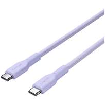 usb c laidas 60w - CANYON cable OnWire 60CL C-C 60W COLOR Braided 1m Purple | CND-CCAP60AB10PU - 4 nuotrauka