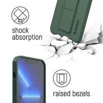 samsung m11 telefonas - Wozinsky Kickstand Case silikoninis dėklas su stovu Samsung Galaxy A11 / M11, Mėlynas (Blue) - 10 nuotrauka