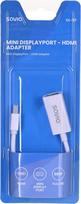 hdmi kabelis baltas - Savio Adapter Mini Displayport / HDMI 0.11m White - 2 nuotrauka