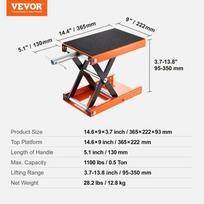 stovas keltuvas motociklui - VEVOR Motociklų žirklinis keltuvas 500 kg - 6 nuotrauka