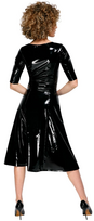 moto apranga - Black Level Vinyl Coat Dress L Seksuali lateksinė apranga - 2 nuotrauka