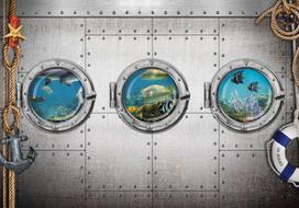 Fototapetas Artgeist Portholes, 70 cm x 100 cm