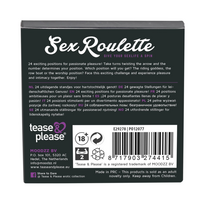 zaidimai suaugusiems - Tease & Please Sex Roulette Kamasutra (NL-DE-EN-FR-ES-IT-PL-RU-SE-NO) Erotinis stalo žaidimas - 3 nuotrauka