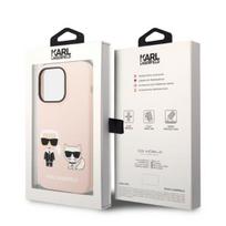 telefono deklas karl lagerfeld - Karl Lagerfeld "Silicone Karl and Choupette Magsafe iPhone 14 Pro Max" Pink - 2 nuotrauka