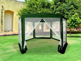 paviljonas - Paviljono palapinė MultiGarden, 2x2 m, žalia (Green) - 5 nuotrauka