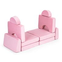 sofa senukai - Modulinė sofa EcoToys, rožinė (Pink) - 3 nuotrauka