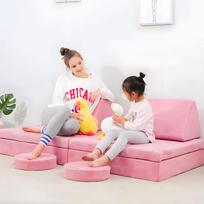 sofa senukai - Modulinė sofa EcoToys, rožinė (Pink) - 5 nuotrauka