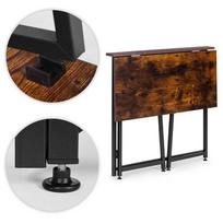 rasomasis stalas 80 - Sulankstomas rašomasis stalas ModernHome Loft Style, 80 cm x 45 cm, 76 cm, riešuto sp. - 4 nuotrauka
