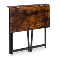 rasomasis stalas 80 - Sulankstomas rašomasis stalas ModernHome Loft Style, 80 cm x 45 cm, 76 cm, riešuto sp. - 6 nuotrauka