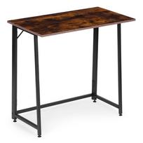 rasomasis stalas 80 - Sulankstomas rašomasis stalas ModernHome Loft Style, 80 cm x 45 cm, 76 cm, riešuto sp. - 7 nuotrauka