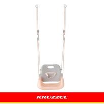 vaikiskos supynes - Kruzzel 3in1 vaikiškos sūpynės, pilkai smėlio spalvos (Gray-Beige) - 8 nuotrauka