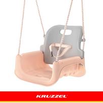 vaikiskos supynes - Kruzzel 3in1 vaikiškos sūpynės, pilkai smėlio spalvos (Gray-Beige) - 11 nuotrauka