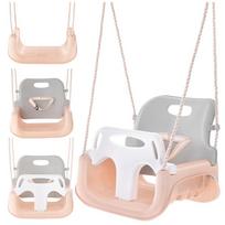 vaikiskos supynes - Kruzzel 3in1 vaikiškos sūpynės, pilkai smėlio spalvos (Gray-Beige) - 13 nuotrauka