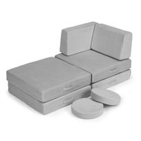 sofa senukai - ECOTOYS modulinė sofa vaikams DIY, pilka (Gray) - 2 nuotrauka