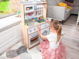 zaisline virtuvele - EcoToys Wooden Kitchen Stove Set 53776 - 5 nuotrauka