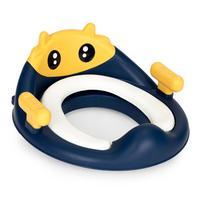 tualeto laiptelis - ECOTOYS vaikiška tualeto kėdutė su laipteliais ir platforma, mėlyna (Blue)/geltona (Yellow) - 3 nuotrauka