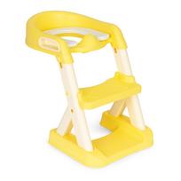 tualeto laiptelis - Ecotoys mokomasis tualeto dangtis su laipteliais, geltona (Yellow) - 5 nuotrauka