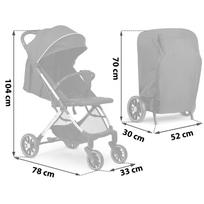 sulankstomas vezimelis - Global Paseo Nukido sportinis vežimėlis, Juodas (Black) - 2 nuotrauka