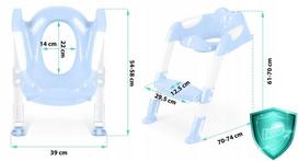 vaikiskas tualetas - Ricokids Tualeto sėdynė su laipteliu 729100, mėlynas (Blue) - 2 nuotrauka