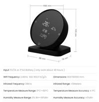 temperature sensor wifi tuya - Avatto WHS20S Išmanusis temperatūros ir drėgmės matavimo stotelė su IR bangų valdikliu kondicionieriui, Wi-Fi Tuya - 2 nuotrauka