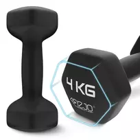 svoriai rankoms - Klasikiniai hanteliai 4Fizjo, 2x4 kg - 3 nuotrauka