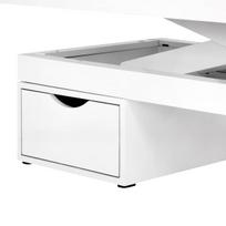 kosmetinis staliukas su led apsvietimu - Elektrinis masažo stalas su apšvietimu AZZURRO SPA SHINY WHITE - 3 nuotrauka