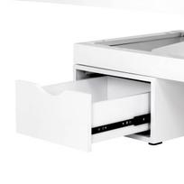 kosmetinis staliukas su led apsvietimu - Elektrinis masažo stalas su apšvietimu AZZURRO SPA SHINY WHITE - 4 nuotrauka