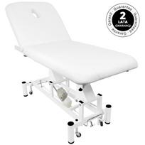 elektrine masazo gultas - Elektrinis masažo stalas AZZURRO MASSAGE BED 1 MOTOR WHITE - 3 nuotrauka