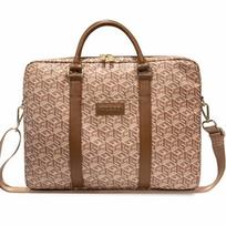 krepsys nesiojamam kompiuteriui 16 - GUESS  GCube Stripes GUCB15HGCFSEW  Fits up to size 16 "  Laptop Bag  Brown - 2 nuotrauka