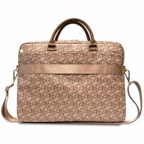 krepsys nesiojamam kompiuteriui 16 - GUESS  GCube Stripes GUCB15HGCFSEW  Fits up to size 16 "  Laptop Bag  Brown - 3 nuotrauka