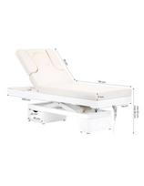 lovos staliukas - Activeshop Elektrinis masažo stalas su apšvietimu AZZURRO SPA WOOD Baltas 2 MOTOR HEATED - 6 nuotrauka