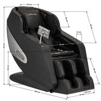 masazinis kreslas - Fotelis Sakura Comfort Plus 806, juodas (Black) - 3 nuotrauka
