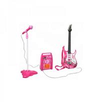 mikrofono stiprintuvas - Kruzzel Gitara + mikrofonas + stiprintuvas rose 22407 - 5 nuotrauka
